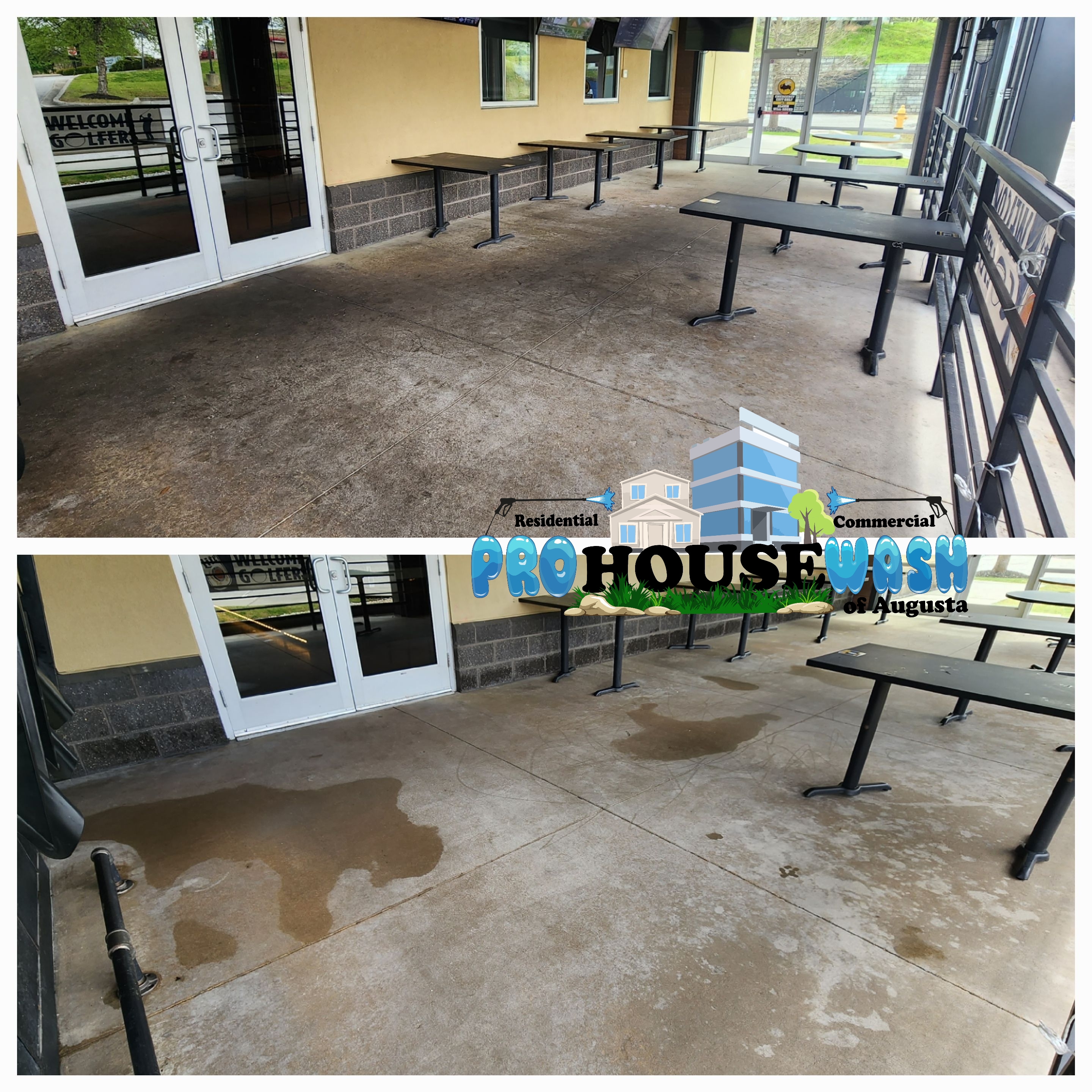 Commercial Pressure Washing for Buffalo Wild Wings in Augusta, GA Image